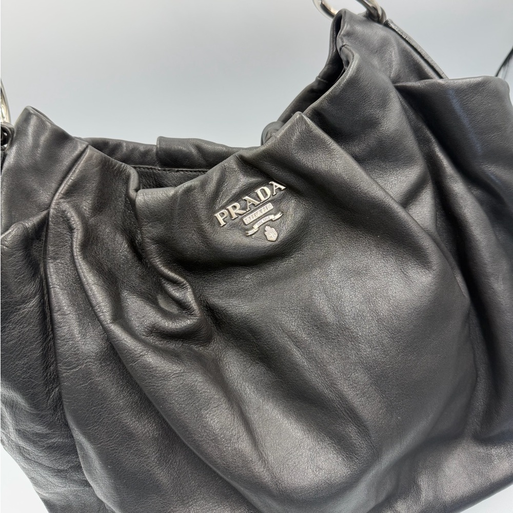 PRADA shiny calfskin hobo - Picture 11 of 13